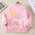 thumbnail image 4 of Hrsba Kids Jacket Printed Zip Front Long Sleeve Casual Outerwear Jacket, 4 of 6