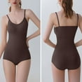 thumbnail image 4 of Gvdentm Women's Shaping Mid-Thigh Bodysuit Tummy Control Shapewear Seamless Sculpting Body Shaper Shapewear for Women(Coffee,L), 4 of 9