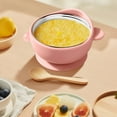 thumbnail image 3 of LLDYYDS Stainless Steel Baby Bowls with Suction,Toddlers Bowl & Removable Silicone Suction Kids Bowl, Anti Scald Non Toxic Snack Container for Baby Food Feeding, 3 of 5