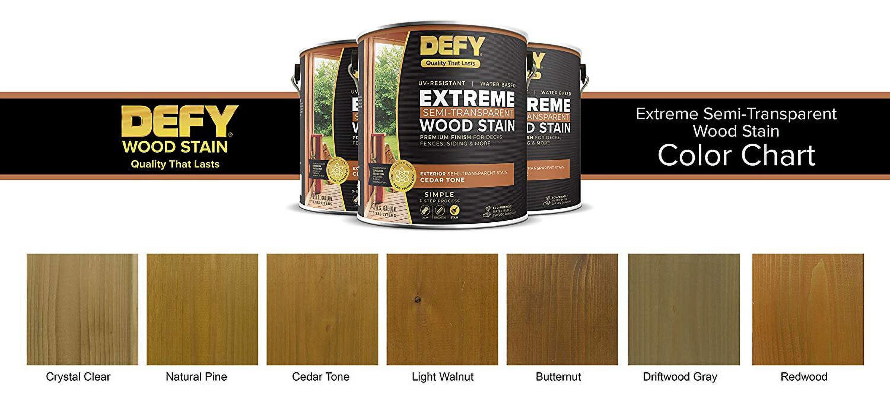 DEFY Extreme Wood Stain Natural Pine gal - Walmart.com