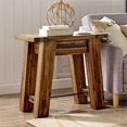 thumbnail image 2 of Alaterre Meuble Durango Table d'Appoint Industrielle en Bois 27"W, 2 of 8