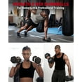 thumbnail image 4 of Accreate Hex Dumbbells Set of 2, 30LB Each – Cast Iron Core, Durable Rubber/PVC Coating, Non-Slip Handle, Anti-Roll, Home Gym Strength Training Hand Weights – Black, 4 of 8
