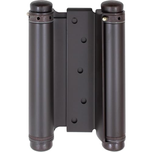 Stone Harbor Hardware Heavy-Duty Double Acting Spring Hinge, 6 Inches, Fits Doors 1-1/4" to 1-3/4" Thick, 1-Pack, Oil-Rubbed Bronze