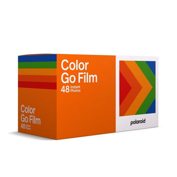 Polaroid Go Color Film - 48 Photos - 3 Double Packs Bulk Film (6212),white frame