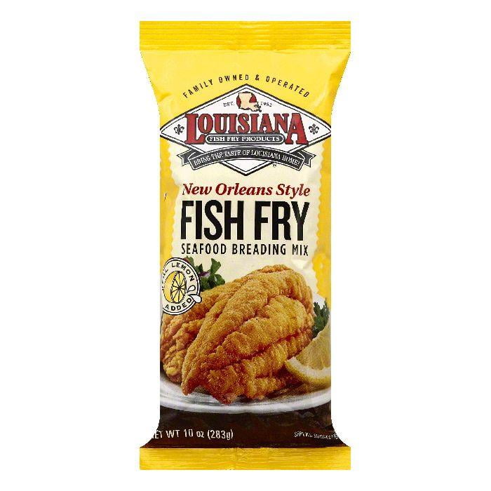 Louisiana New Orleans Style Fish Fry Seafood Breading Mix, 10 OZ (Pack