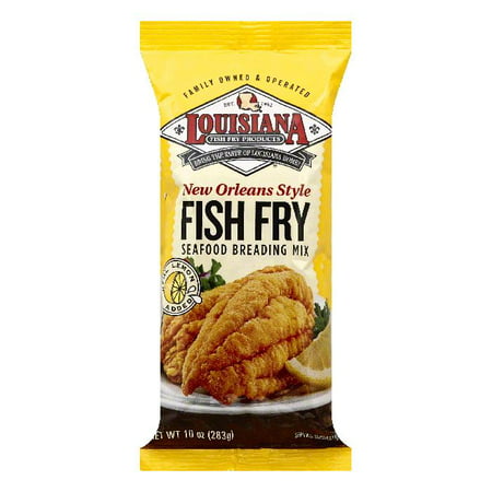 Louisiana New Orleans Style Fish Fry Seafood Breading Mix, 10 OZ (Pack of (Best Way To Bread Fish For Frying)