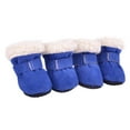 thumbnail image 4 of 4pcs Warm Small Dog Snow Boots Footwear Waterproof Puppy Cat Booties Socks Anti-Skid Pet Winter Shoes S/M/L/XL, 4 of 8