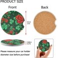 thumbnail image 3 of Coolnut Car Coaster 2 Pack, St. Patrick's Day Rose Absorbent Ceramic Cup Holder Coaster with Fingertip Grip for Car Van Wheels Boats Trucks Home Decor, 3 of 6