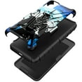 thumbnail image 3 of DALUX V Hybrid Kickstand Holster Phone Case Cover Compatible with Alcatel TCL A3X / TCL A600DL (2021) - Blue Crow Warrior, 3 of 3