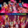 thumbnail image 2 of Suministros para fiestas SHQDD que brillan en la oscuridad, 158 unidades con gafas LED, 2 of 7