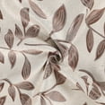 thumbnail image 6 of Superior Blackout Leaves Back Tab Curtains Set of 2, Light Filtering Curtain Panel Set, White-Copper, 52"W x 84"L, 6 of 9