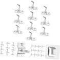 thumbnail image 4 of Queilt 10pcs Hole Board Hook Display Rack Hook Perforated Wall Hook Tool Pegboard Hook Metal Single Hook Display Shelf Hook Professional Peg Hook Iron Pegboard Hangers Peg Tool Hook, 4 of 4