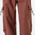 thumbnail image 4 of WXLWZYWL Cargo Pants for Women Baggy High Waisted Lounge Pants Wide Leg Loose Fitted Trousers with Multi Pockets, 4 of 5