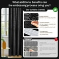 thumbnail image 6 of Lapalife 2 Panels Blackout Velvet Curtains, Scroll Floral Pattern Rod Pocket Thermal Insulated Velvet Curtain Drapes for Living Room, 52"x 96", Black, 6 of 7