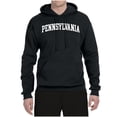 thumbnail image 2 of Wild Bobby State of Pennsylvania College Style Unisex Hoodie Sweatshirt, 2 of 6
