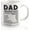 Dad Nutrition, variant on Dad Mug, Dad Birthday Gifts, Nutrition Mug for Dad, Cool Dad Gifts for Fathers Day/Christmas from Son Daughter, Funny Worlds Best Dad Coffee Mug/Cup, Valentines Gifts/Birthday Presents for Dad - 11 OZ