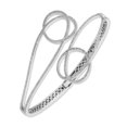 thumbnail image 3 of ARAIYA JEWELRY 14K White Gold Diamond Bangle Bracelet for Women (1 1/4 cttw, H-I Color, I2 Clarity), 7.5", 3 of 3