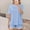 Z03#Blue, variant on CheerKidz Two Piece Sets for Women 2025 Summer Short Matching Home Tops Elastic Waist Shorts Set Casual Loose V Neck Beach Vacation Travel Outfits(Sky Blue,S)