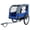 Blue&Grey, variant on Large Folding Bike Trailer for Dogs, 66LB Capacity All-Terrain Pet Carrier, Sturdy Steel Frame for Cycling/Jogging/Camping, Universal Hitch, Blue&Grey