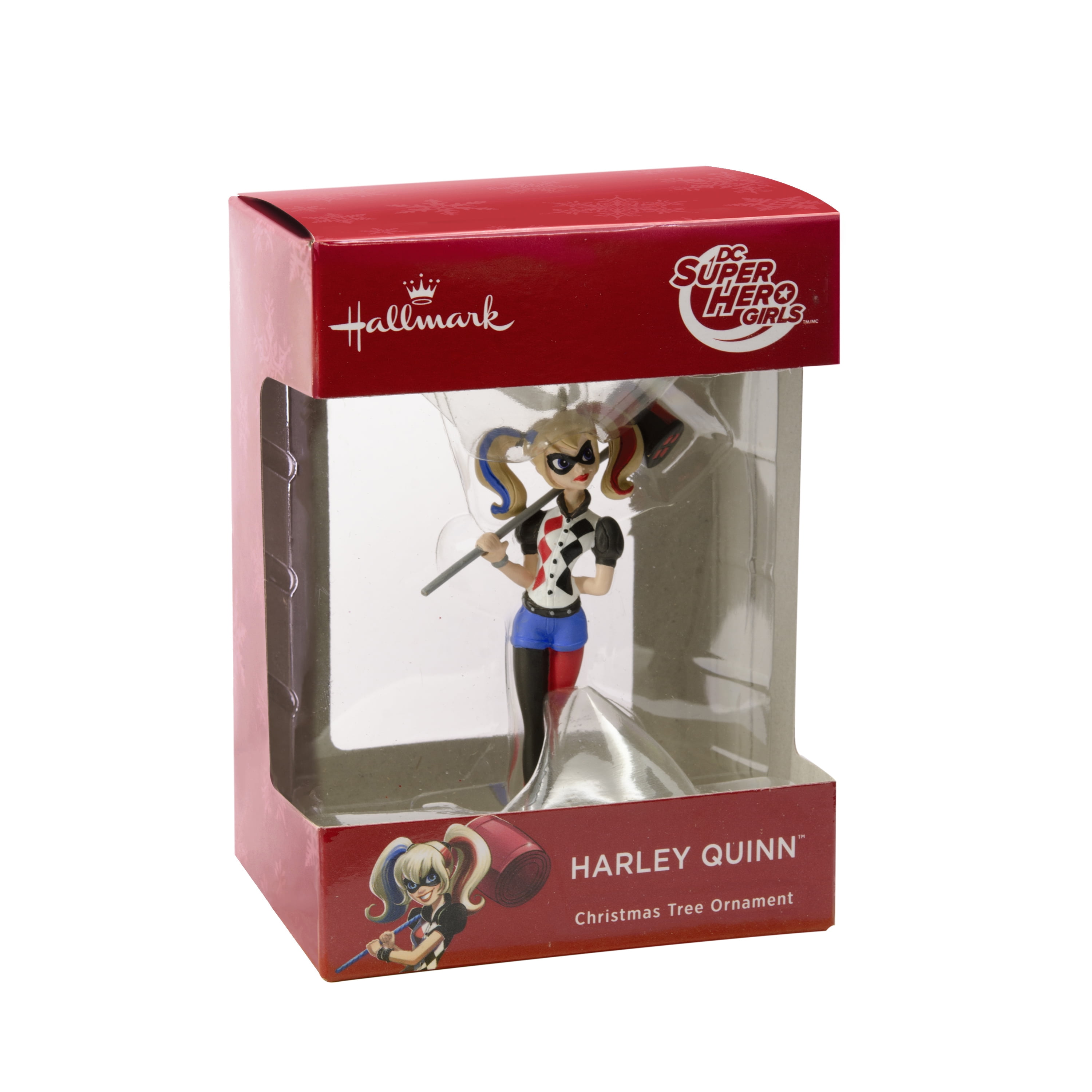 Harley Quinn HALLMARK Decoupage Christmas Tree Ornament DC Super Hero Girls NEW 