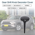 thumbnail image 2 of Cubierta decorativa del pomo de la palanca de cambios para Toyota Rav4 Corolla Vios 2014-2018 Estilo de decoración de trim interior de consola Fibra de carbono negra 1 Pcs, 2 of 6