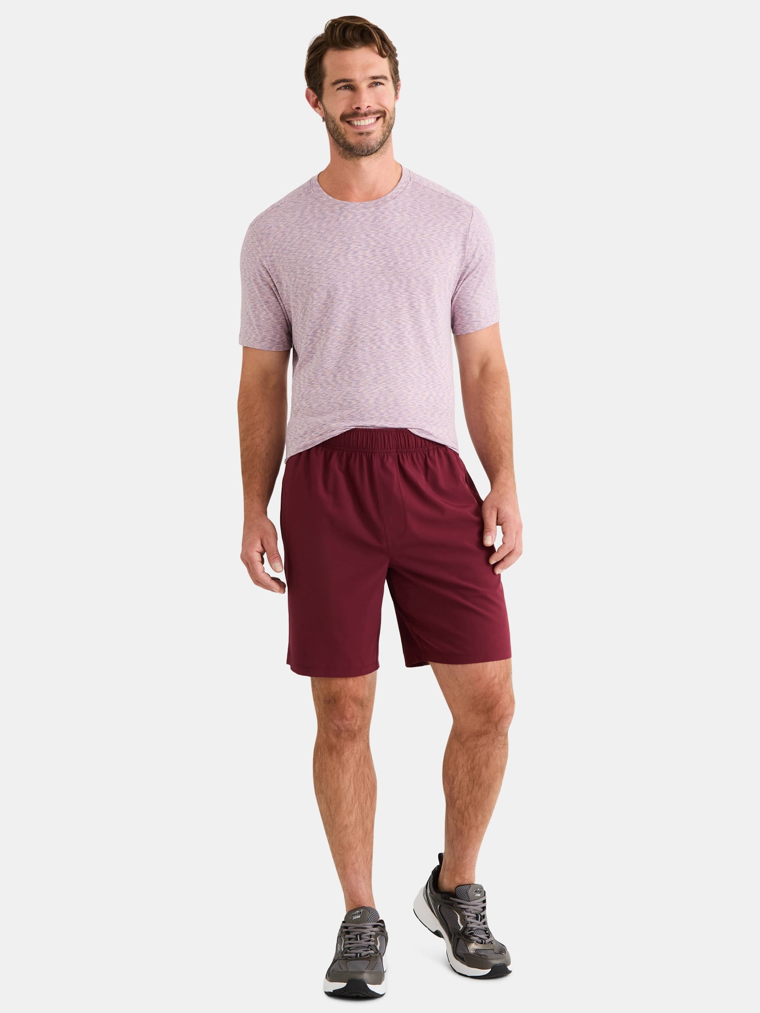 Athletic Works Men's and Big Men's Woven Running Shorts, 6" and 8" Inseams, Sizes XS-5XL