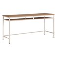 thumbnail image 1 of Scranton & Co 60" Writing Desk in Taupe Frame and Brown Oak Top, 1 of 10