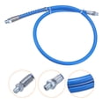 thumbnail image 4 of Uxcell Grease Gun Hose 31.5" 10000 PSI Spring Flex High Pressure Quick Release Grease with 1/8" NPT Threads Blue, 4 of 6