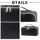 thumbnail image 1 of Difusor De Aceite Esencial Bolsas de maquillaje de cuero PU con bolsa de cosméticos con cremallera para regalos navideños (negro) Likrtyny Cuidado Belleza, 1 of 9