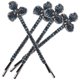 thumbnail image 1 of Metal Hair Clip Women Vintage Rhinestones Hair Accessories Styling Tools Blue 6.6x1.5cm 4Pcs, 1 of 2