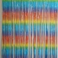thumbnail image 4 of Cortinas con borlas de papel de aluminio de color mate - 2 piezas 1x2m Cortinas metálicas con purpurina Decoración para fotomatón de fiesta MFZFUKR CPB-SSW314-2, 4 of 5
