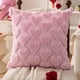 thumbnail image 3 of Funda de cojín de peluche con forma de corazón, decorativa, para el hogar, sala de estar, sofá y dormitorio., 3 of 7