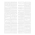 thumbnail image 1 of 12 Sheets Stencils for Painting on Wood Reusable Craft Stencils Letters Plastic Letters Stencils, 1 of 6