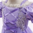 thumbnail image 6 of UACY Baby Kids Girls Clothes Outfits Little Girls Hallo-ween Outfits for Kids Party Dress Up Fashionable Long Evening Gown(Purple,6-7 Years), 6 of 6