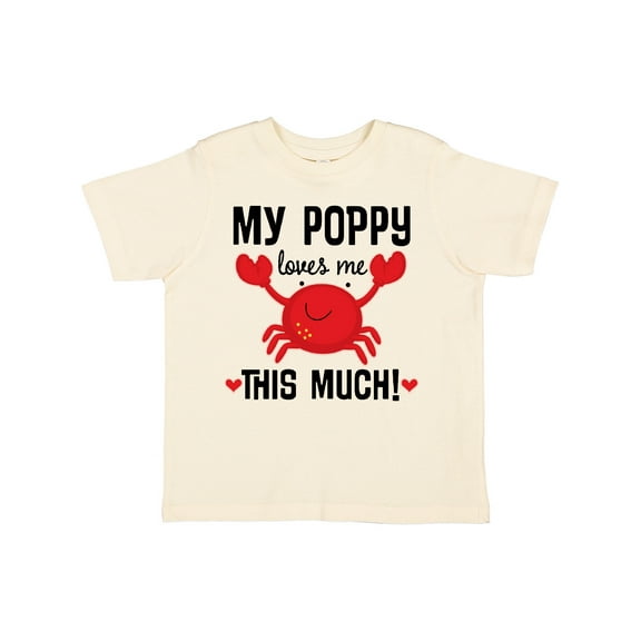 Inktastic My Poppy Loves Me Grandchild Boys or Girls Toddler T-Shirt