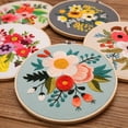 thumbnail image 4 of Diy Embroidery Kit Floral Patterns Embroidery Needlework Set Cross Stitch Kits For Beginners Craft Lover, 4 of 7