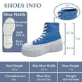 thumbnail image 2 of CHEERMORE Women Platform Female Casual Canvas Shoes Adult US 6 Blue, 2 of 8
