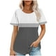 thumbnail image 1 of Camiseta Casual de Manga Corta de Mujer, Cuello Redondo de Impresión para Uso Diario, Fiesta Y Hogar, 1 of 5