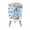 Color 4, variant on Small Trash Can with Lid Abstract Beach Sea Summer Grunge Wave Sand Pastel Crayon Drawing 1.8 Gallon Dog Proof Trash Can Round Garbage Can Waste Bin Wastebasket for Bathroom Bedroom Living Room