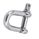 thumbnail image 1 of Grillete en forma de D grillete de anclaje con pasador de tornillo Grillete de arco en forma de D de acero inoxidable para cadenas Cuerda de supervivencia para acampar al aire ANGGREK Otros, 1 of 8