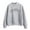 Grey, variant on WEAIXIMIUNG Camo Sweatshirt Crewneck Autumn Winter O Neck Solid Color Prints Long Sleeve Pullover Sweatshirt