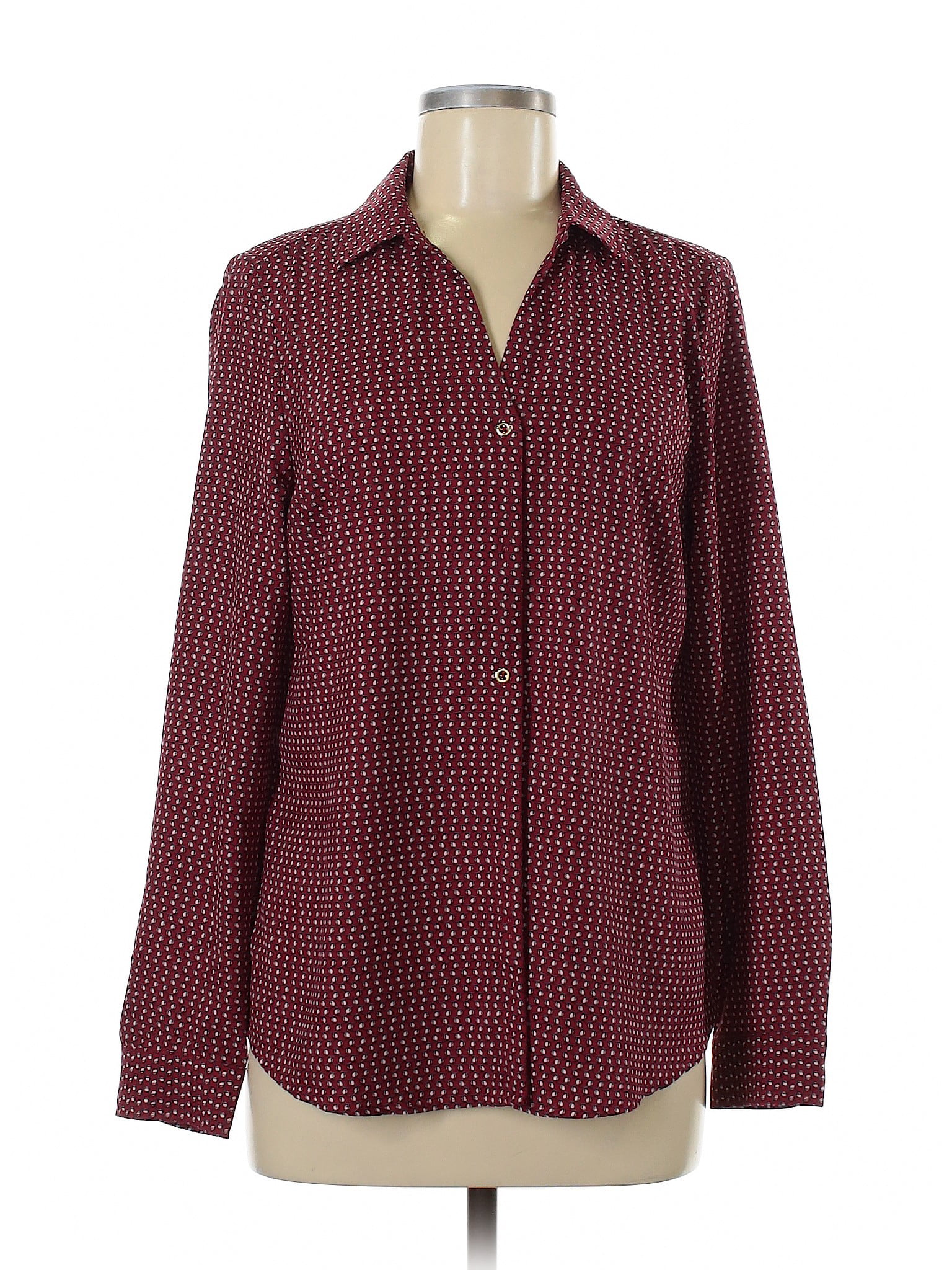 Roz & Ali - Pre-Owned Roz & Ali Women's Size M Long Sleeve Blouse ...