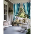 thumbnail image 4 of nqOlkjepod Outdoor Curtains for Patio Waterproof, Teal Ombre Outdoor Privacy Panels Grommet, Abstract Art Moire Ocean Waves Blackout Outside Curtains for Porch/Cabana/Pergola/Gazebo 54"x84", 1 Panel, 4 of 8