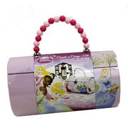 Rollbag with Stickers - Disney - Princess Cinderella Pink Tin Box New 169005-1
