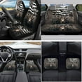 thumbnail image 2 of Yuyamidu Deer Car Seat Covers Full Set of 15 American Flag Car Floor Mats Auto Steering Wheel Cover Camo Hunting Seatbelt Cover Cup Coasters Handbrake Gear Shift Knob Cover, 2 of 6