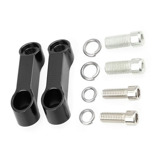 BELOWSYALER Aluminum Motorcycle Risers Extension Bracket Adapter Base Screw Rack, Provide Superior Rear View for Bike