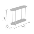 thumbnail image 4 of Premium Console Table for Entryway. Versatile Sofa Table. Stylish and Functional Behind Couch Table. Accent Table Easy to Assemble. Console Table with Storage Shelf. Taupe, 4 of 4