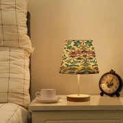 YAZAOO Table Lamp Creative Regal Floral Elegance Pattern Simple Pattern Night Light