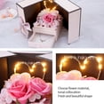 thumbnail image 5 of Caja De Joyería Con Flor De Jabón Con Lámpara Caja De Joyería Rosa Con Flor De Jabón Romántica Para El Día De San Valentín Aniversario Boda Cumpleaños Speravity HA020024-00, 5 of 5