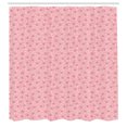 thumbnail image 2 of Ambesonne Floral Shower Curtain, Abstract Tender Flower, 69"Wx84"L, Rose Dark Coral, 2 of 4